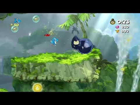 Rayman Origins Speedrun: Geyser Blowout (No Commentary)