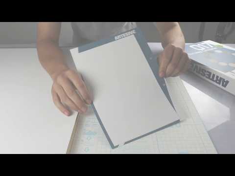 Artesive TEC-023 White Leather - Texture Model of Self-adhesive Film