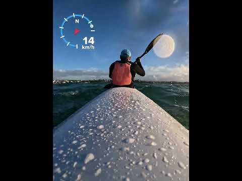 Sunset paddle #surfski #kayaking