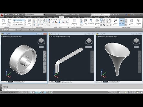 AutoCAD Nut Bolt Drawing Tutorial