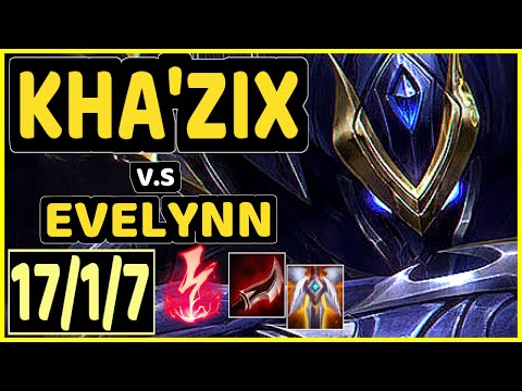 SELFMADE (KHA'ZIX) vs EVELYNN - 17/1/7 KDA JUNGLE CHALLENGER GAMEPLAY - EUW