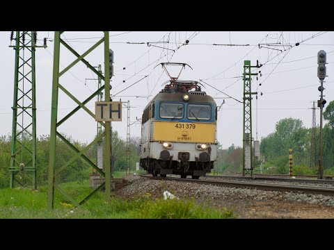 Vonatok a 100-as fővonalon (Cegléd)