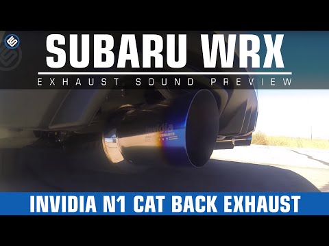 Invidia N1 2015 Subaru WRX Cat Back Exhaust