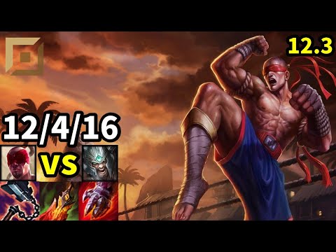 Lee Sin Top vs Tryndamere - KR Master | Patch 12.3