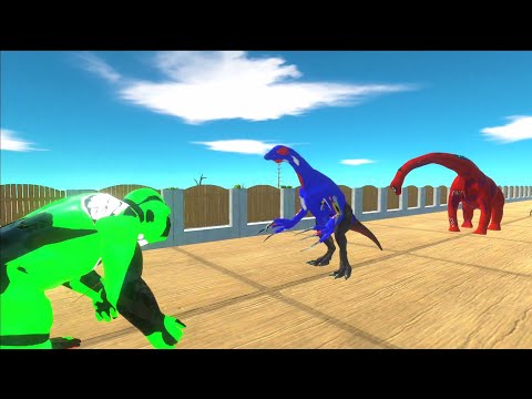 The Garden DEATH RUN Hulk Goro T REX SPIDER MAN Animal revolt battle simulator #arbs
