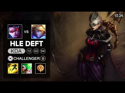 Deft Vayne Bot vs Ezreal - KR Challenger patch 10.24