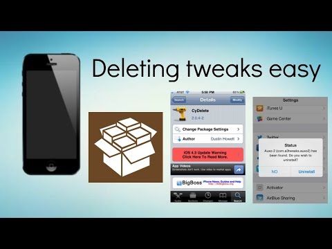 How to easily delete cydia tweaks