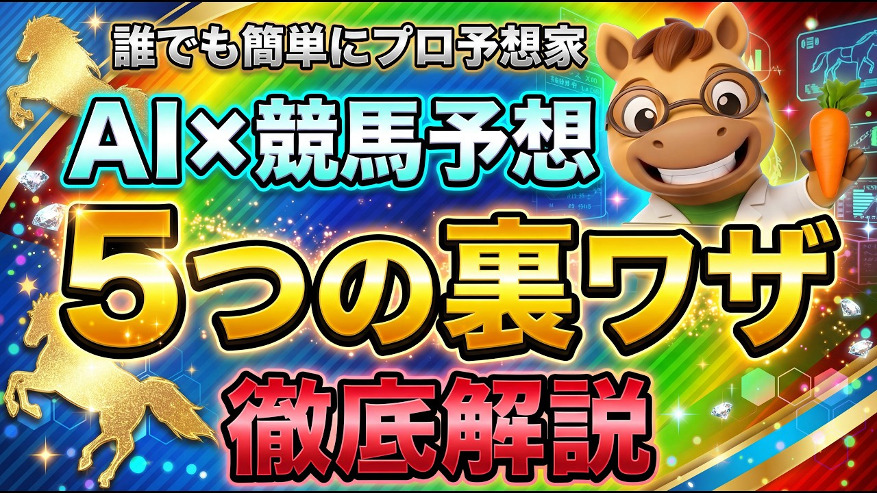 競馬予想×AI　５つの裏ワザ徹底解説