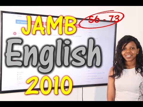 JAMB CBT English 2010 Past Questions 56 - 73