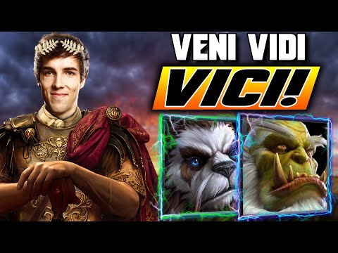 VENI VIDI VICI - REACTING TO OPPONENT - WC3 - Grubby
