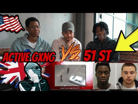 Americans React to Uk Drill Gang Beef Active Gxng vs 51st War in London