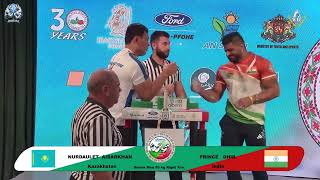 Aidarkhan Nurdaulet vs Prince Dhir | Up to 85 kg | XLVI WORLD ARMWRESTLING CHAMPIONSHIP | 2025