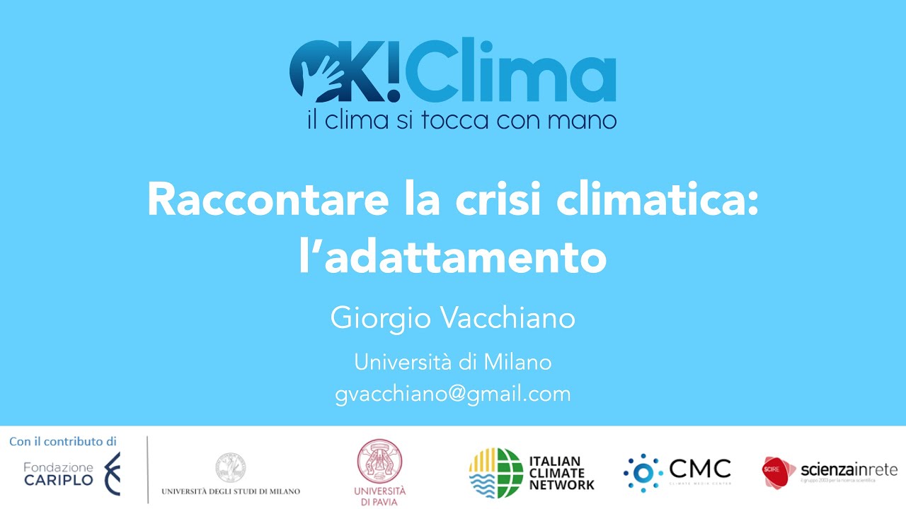 Raccontare la crisi climatica: l'adattamento