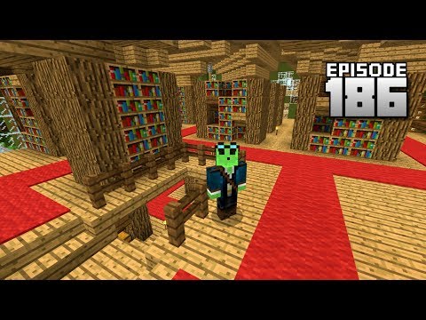 Let's Play Minecraft PE - Ep.186 : Massive Library!