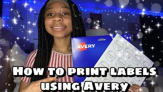 How To Print Labels Using Avery, Printing Labels From Home, Business Tips | Heavenly Boutique