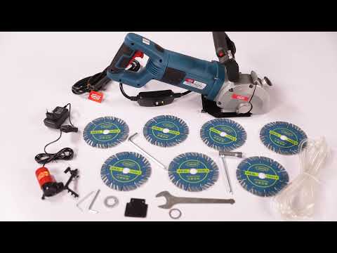 ID GC135 - Ideal 135mm Wall Chaser | With 7 Blades | Built-in Job Light & Laser Marking | Soft Start