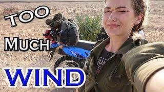 WIND wind and more wind !! Adventure riding in Oman Episode 17