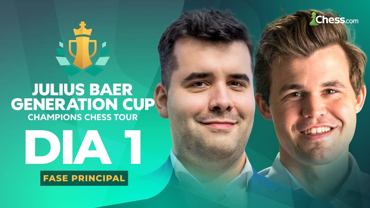 Julius Baer Generation Cup - CCT 2024 / Carlsen, Firouzja, Erigaisi, MVL e muito mais!! (DIA 1)