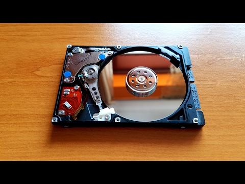 How a 2.5 Hard Drive works in Slow Motion - Samsung Galaxy S7 240fps Video Test