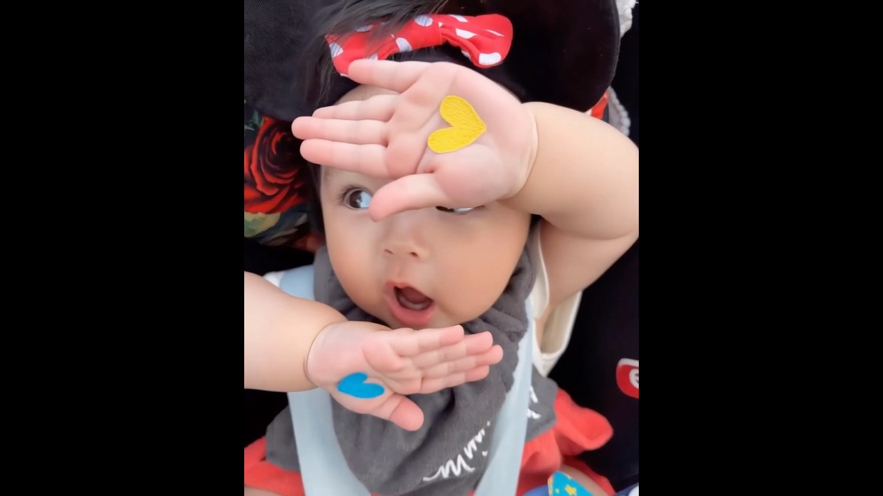 グーちゃん流行りの混ぜたらやってみたよ❤️ #赤ちゃん