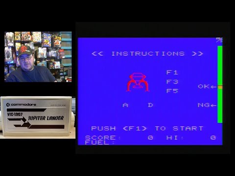 Jupiter Lander for Commodore VIC-20 - game play