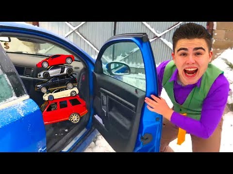 Janitor Red Man on Opel Vectra OPC VS Mr. Joe on Chevrolet Camaro w/ Magic Wand for Kids Video