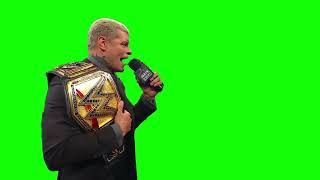 Cody Rhodes "so could you please SIGN THE CONTRACT" green screen