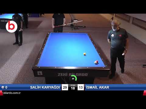 SALİH KARYAĞDI & İSMAİL AKAR Bilardo Maçı - 2020 TK 1.ETAP ANTALYA-2.TUR