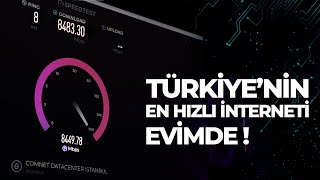 Evime 10.000Mbps Fiber İnternet Çektirdim. Türkiye'nin En Hızlı İnterneti Evimde