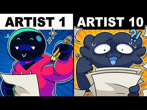 10 ARTISTS Make A COMIC Without COMMUNICATING!? | 2