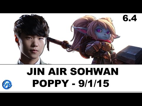 Jin Air SohWan - Poppy vs Fiora - Kr Ranked
