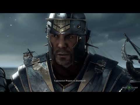 Ryse: Son Of Rome The Roman XIV (14th) Legion Fleet Sea Attack On Britannia Cutscene