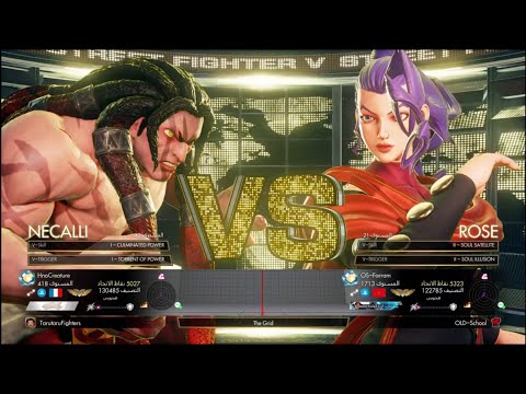 STREET FIGHTER V CE Necalli (HnoCreatue) VS Rose (OS-Farram)