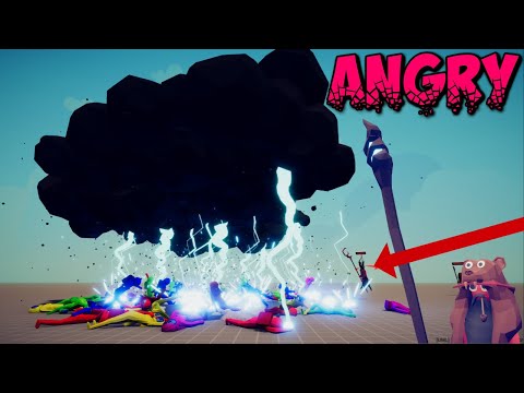 Angry Good & Evil Faction Units vs Among Us Imposter Army - TABS MODS GAMEPLAY