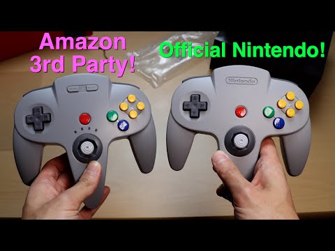 Official Switch N64 Controller Unboxing and Comparison with 3rd Party Amazon Controller! NSO