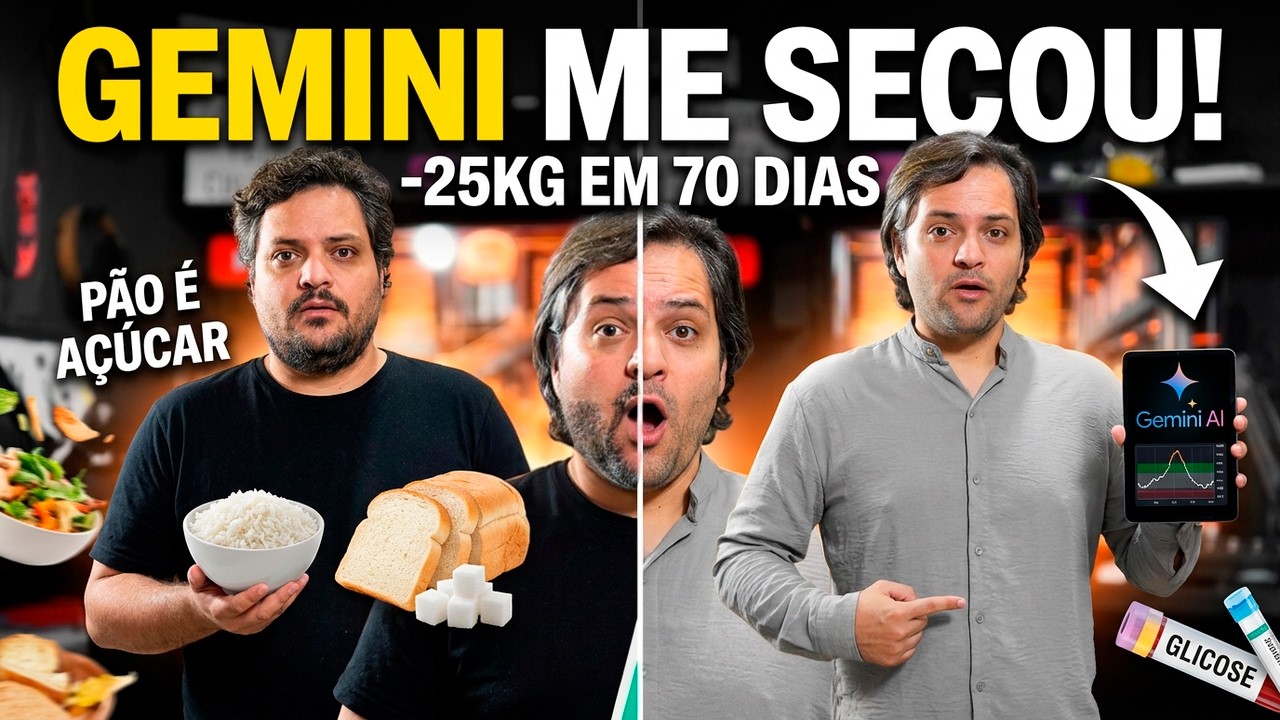 HACKEEI MEU CORPO COM I.A. | Como Emagreci 25kg em 70 Dias (De Graça)