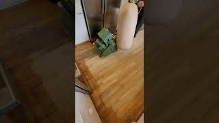 Hardwood floor refinishing video