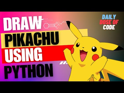 A Code To Draw Pikachu Using The Turtle Programming In Python