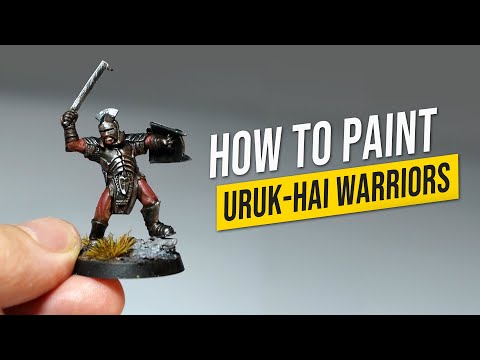 The FAST Way to Paint Uruk-hai Miniatures for Beginners!