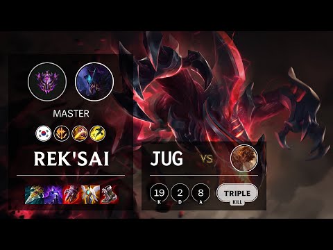 Rek'Sai Jungle vs Taliyah - KR Master Patch 11.21
