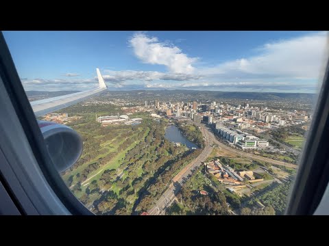 Virgin Australia Boeing 737-800 Scenic Landing Adelaide Airport (ADL)