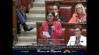 SARRACCHIANI: "IL PD SOSTIENE L'INSERIMENTO DELLE VITTIME DI REATO NELLA COSTITUZIONE"