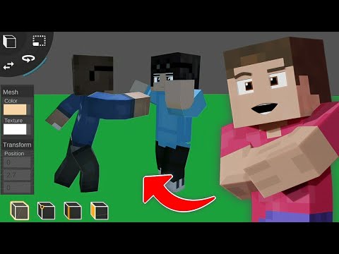 Stilmen - How to Make Easy Minecraft Fighting Animations for Beginners - Prisma 3D Tutorial