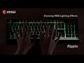 Klaviatūra MSI VIGOR GK30 US juodas
