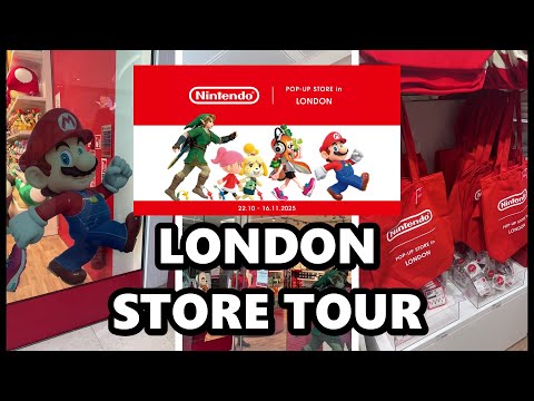 Nintendo Pop-Up Store in London | A Tour of the London Store with Prices #nintendostore #invite