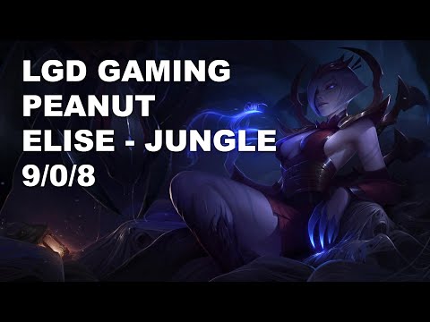 LGD Gaming Peanut Jungle Elise vs Zac - KR Challenger Patch 10.9