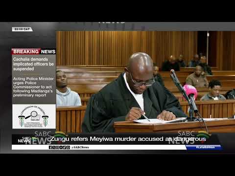 Zungu refers Meyiwa murder accused as dangerous