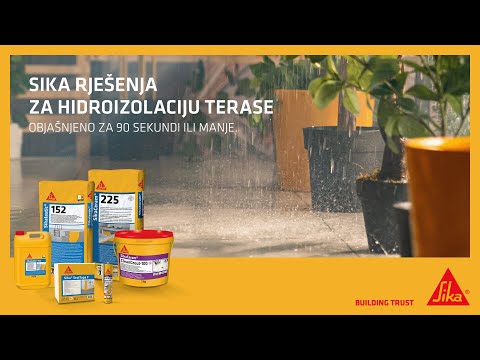 Kako uraditi hidroizolaciju terase sa Sikalastic-152 hidroizolacijskim malterom?