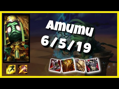 Amumu vs Nocturne EU Challenger JUNGLE (6/5/19) Gameplay Replay - Patch 10.23