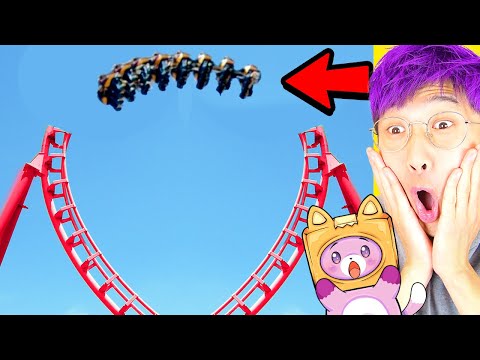 LANKYBOX REACTS to the CRAZIEST ROLLER COASTERS! (500 MPH!!!)